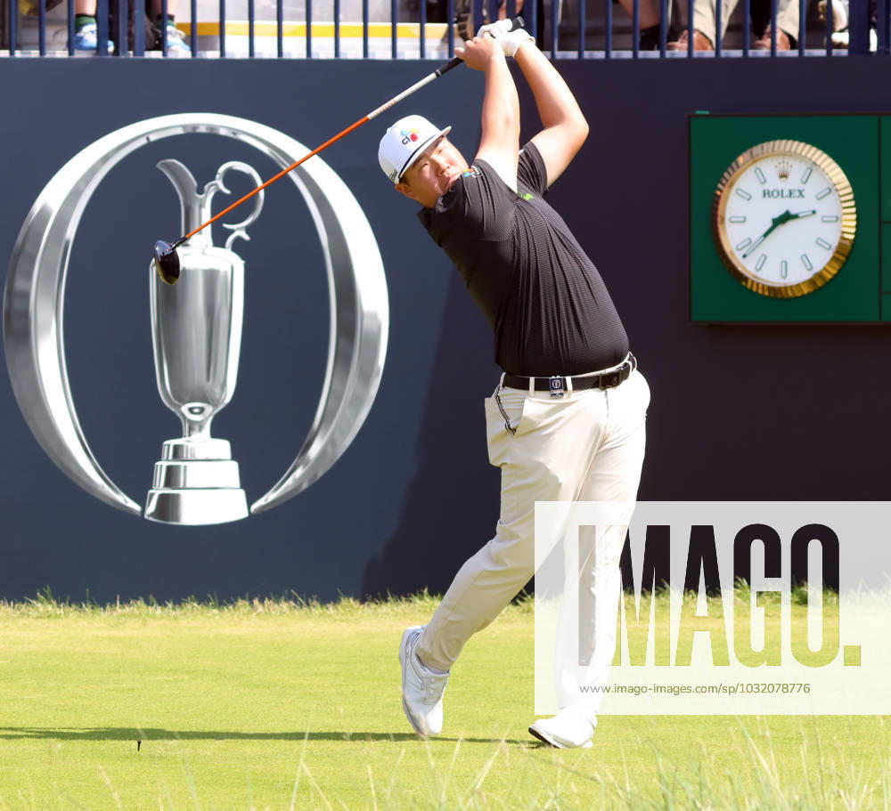 Korean Sungjae Im tees off on the 1st hole on the first day at the 151st Open Championship at Royal Liverpool Golf Club in Hoylake, England on Thursday, July 20, 2023. LON2023072069 HUGOxPHILPOTT