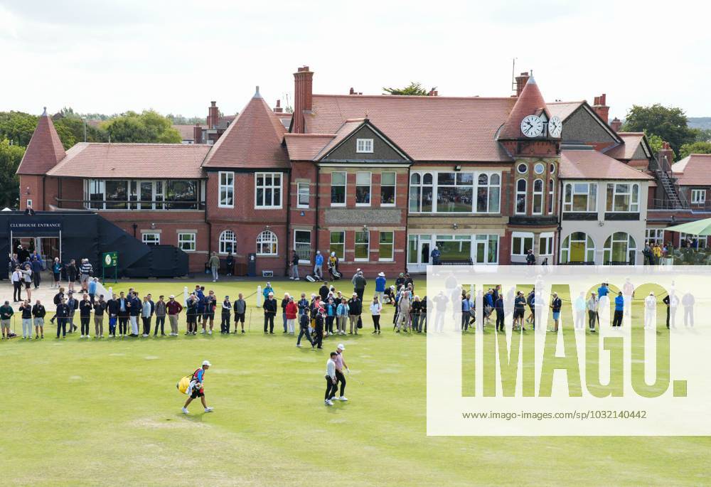 Mandatory Credit: Photo by Dave Shopland Shutterstock (14015628c) Justin Rose and Rory Mcllroy chat as they pass The Clubhouse The British Open Championship, Day Two, Golf, Royal Liverpool Golf Club, Liverpool, UK - 21 Jul 2023 The British Open Championship, Day Two, Golf, Royal Liverpool Golf Club, Liverpool, UK - 21 Jul 2023