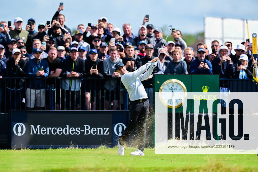 Mandatory Credit: Photo by Greig Cowie Shutterstock (14015627ao) Rory McIlroy on the 6th Tee The British Open Championship, Day Two, Golf, Royal Liverpool Golf Club, Liverpool, UK - 21 Jul 2023 The British Open Championship, Day Two, Golf, Royal Liverpool Golf Club, Liverpool, UK - 21 Jul 2023