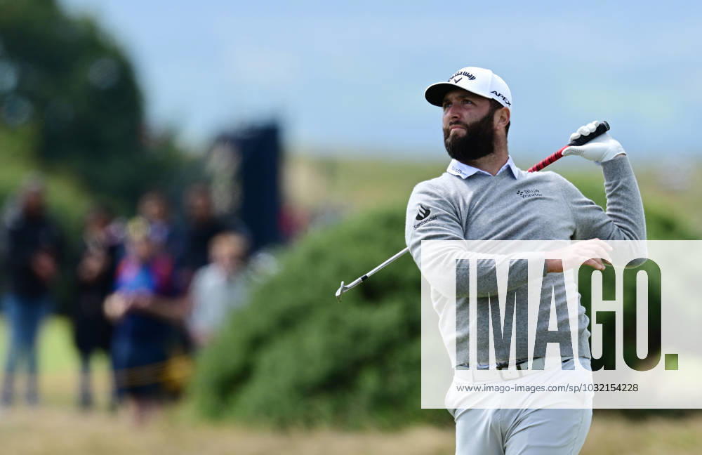 Mandatory Credit: Photo by Greig Cowie Shutterstock (14015627bb) Jon Rahm on the 7th fairway The British Open Championship, Day Two, Golf, Royal Liverpool Golf Club, Liverpool, UK - 21 Jul 2023 The British Open Championship, Day Two, Golf, Royal Liverpool Golf Club, Liverpool, UK - 21 Jul 2023