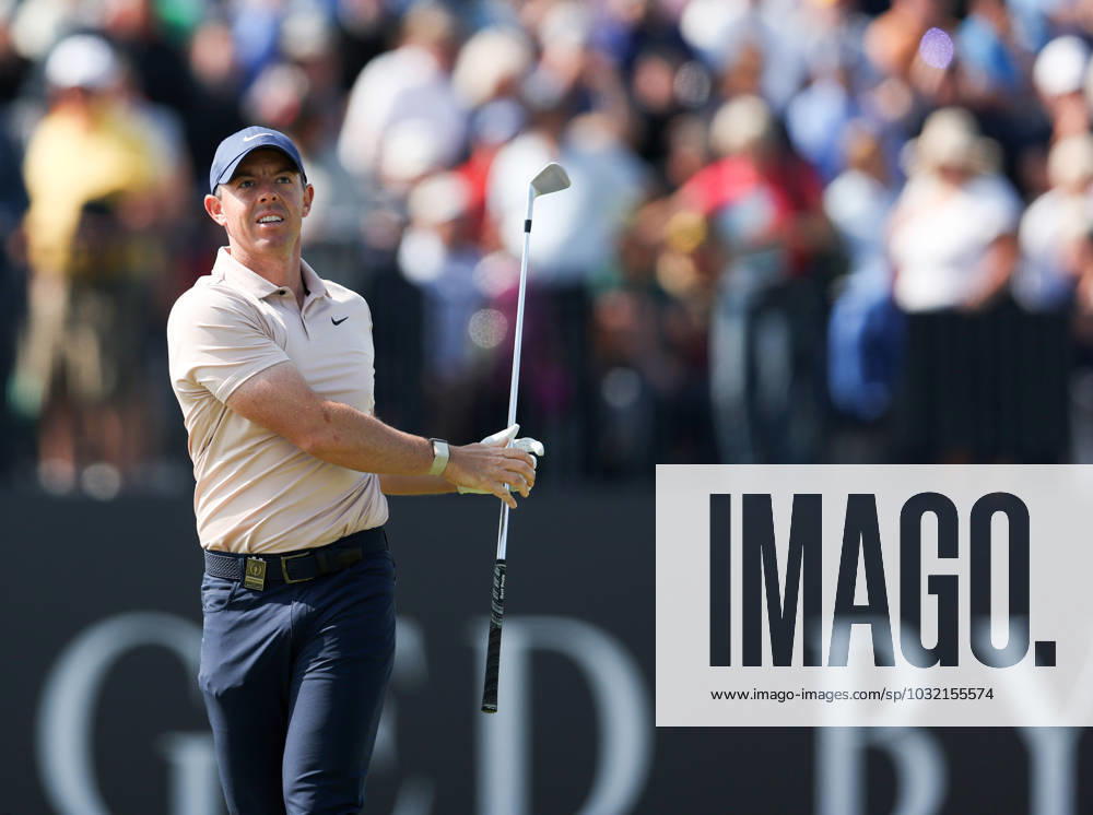 20th July 2023; Royal Liverpool Golf Club, Hoylake, Merseyside, England: The Open Championship Round 1; Rory McIlroy (NIR) hits an iron from the tee at the 4th hole ActionPlus12533056 DavidxBlunsden