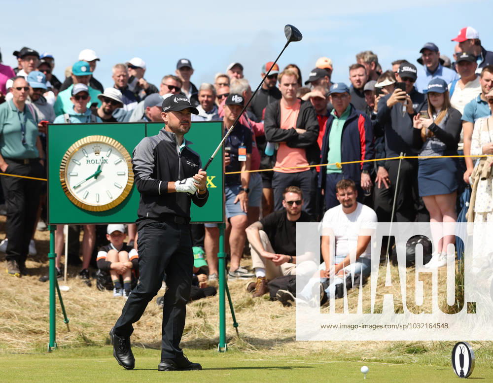 21st July 2023; Royal Liverpool Golf Club, Hoylake, Merseyside, England: The Open Championship Round 2 ; Brian Harman (USA) prepares to hit his tee shot at the 15th hole ActionPlus12533105 DavidxBlunsden