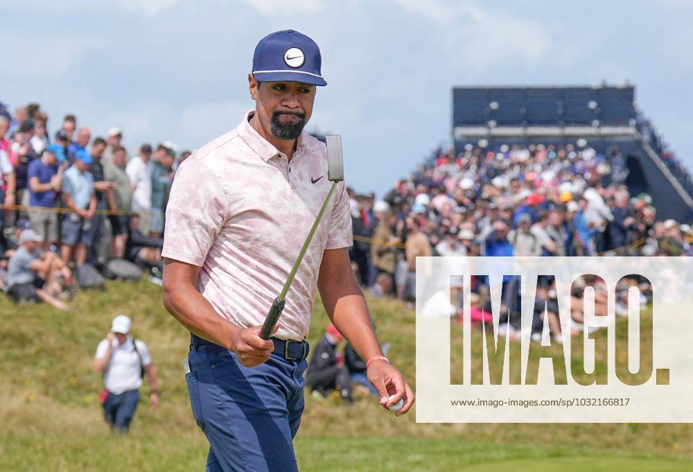 Mandatory Credit: Photo by Dave Shopland Shutterstock (14015628bt) USA s Tony Finau The British Open Championship, Day Two, Golf, Royal Liverpool Golf Club, Liverpool, UK - 21 Jul 2023 The British Open Championship, Day Two, Golf, Royal Liverpool Golf Club, Liverpool, UK - 21 Jul 2023