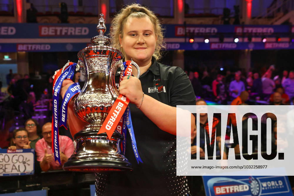 Betfred Women s World Matchplay Beau Greaves winner of the 2023 Betfred Womens World Matchplay during the 2023 Betfred Women s World Matchplay darts at Winter Gardens, Blackpool, United Kingdom on 23 July 2023. Editorial use only ,