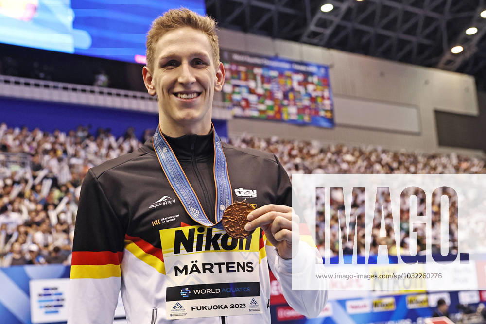 Lukas Märtens, GER, during 2023 aquatic worlds in Fukuoka, mens 400m freestyle