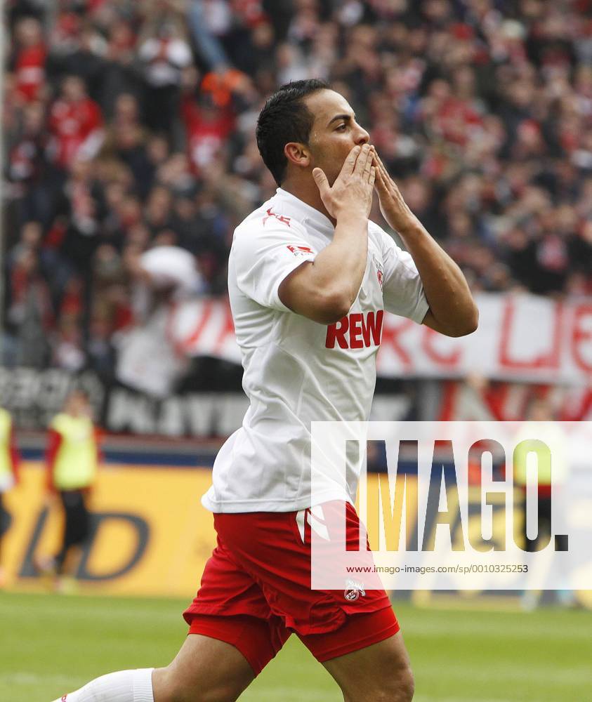 Deutschland, Fussball, 1.Bundesliga, 29. Spieltag, Saison 2011 2012,1. FC Köln vs Werder Bremen, 07.04.2012, Rheinenergiestadion Köln, Ammar Jemal, Torjubel