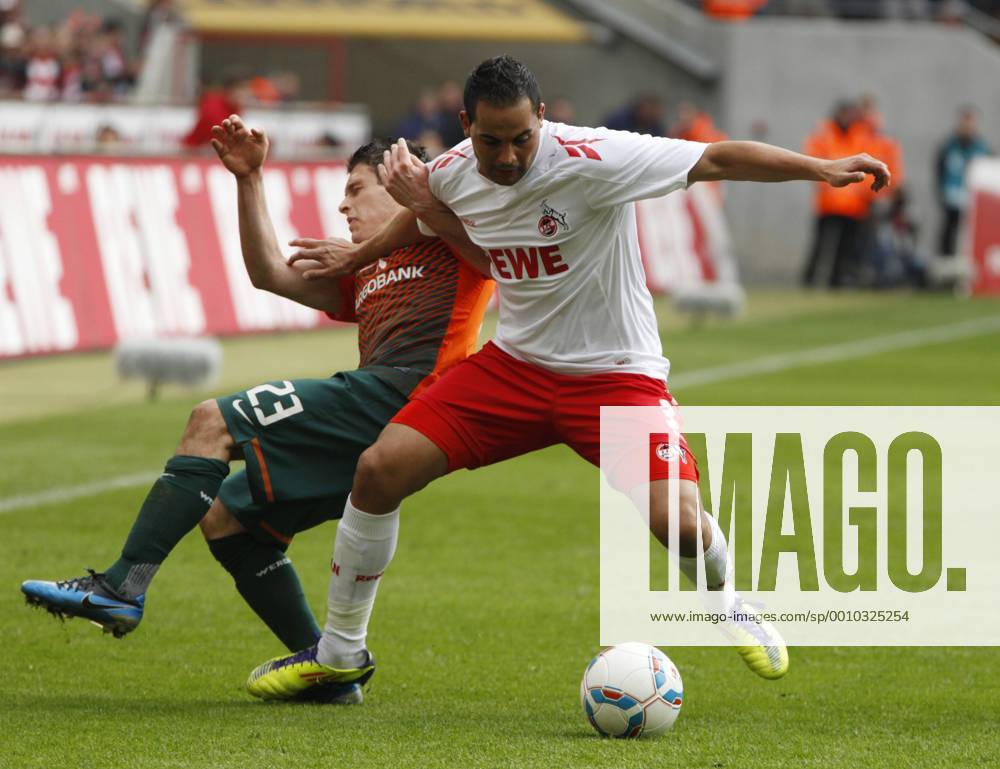 Deutschland, Fussball, 1.Bundesliga, 29. Spieltag, Saison 2011 2012,1. FC Köln vs Werder Bremen, 07.04.2012, Rheinenergiestadion Köln, Zlatko junuzovic, Bremen, Ammar Jemal, Köln