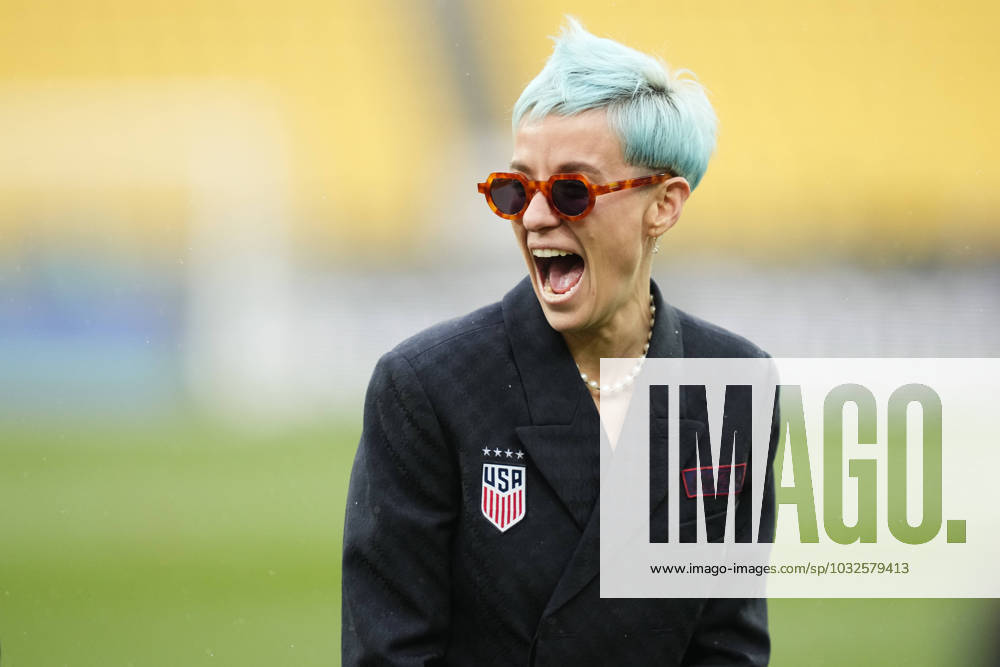 KW30 USA v Netherlands: Group E - FIFA Women s World Cup Australia & New Zealand 2023 Megan Rapinoe of USA and OL Reign prior the FIFA Women s World Cup Australia & New Zealand 2023 Group E match between USA and Netherlands at Wellington Regional Stadium on July 27, 2023 in Wellington, New Zealand. Wellington New Zealand