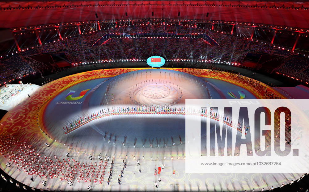 KW30 (230728) -- CHENGDU, July 28, 2023 -- Members of China s delegation march during the opening ceremony of the 31st FISU Summer World University Games in Chengdu, southwest China s Sichuan Province, July 28, 2023. ) (Chengdu Universiade)CHINA-SICHUAN-CHENGDU-WORLD UNIVERSITY GAMES-OPENING CEREMONY(CN) JiaxHaocheng