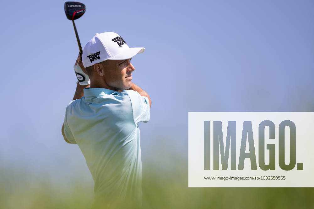 BLAINE, MN - JULY 28: Eric Cole hits a tee shot on the fourteenth hole during the second round of the 3M Open at TPC Twin Cities on July 28, 2023 in Blaine, Minnesota. (Photo by Bailey Hillesheim Icon Sportswire) GOLF: JUL 28 PGA, Golf Herren - 3M Open Round 2 Icon2307280143