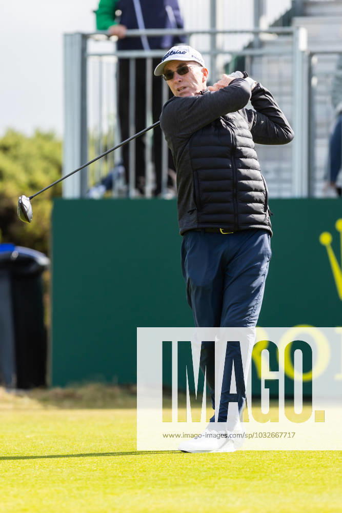 29th July 2023; Royal Porthcawl, Porthcawl, Bridgend, Wales: Senior Open Championship, Round 3; England& x2019;s David GILFORD tees off at the first. ActionPlus12536827 DanxMinto