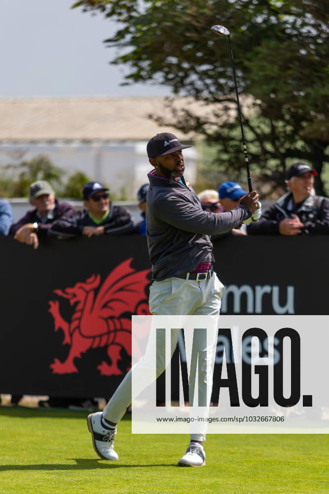 29th July 2023; Royal Porthcawl, Porthcawl, Bridgend, Wales: Senior Open Championship, Round 3; USA& x2019;s Timothy O& x2019;NEAL in action on the first tee. ActionPlus12536840 DanxMinto