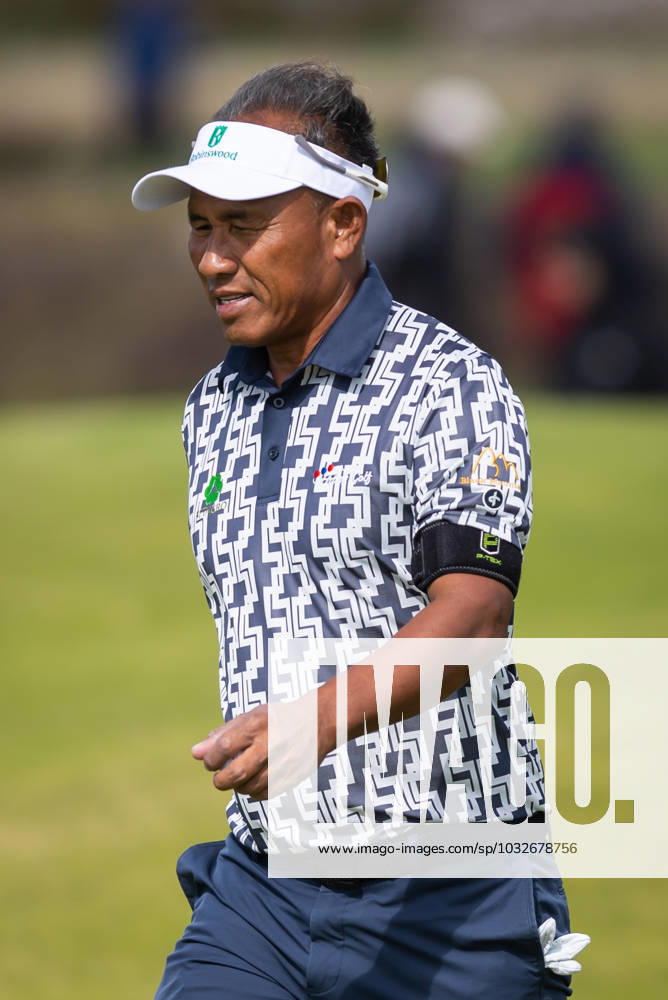 29th July 2023; Royal Porthcawl, Porthcawl, Bridgend, Wales: Senior Open Championship, Round 3; Thailand& x2019;s Thongchai JAIDEE in action. ActionPlus12537135 DanxMinto