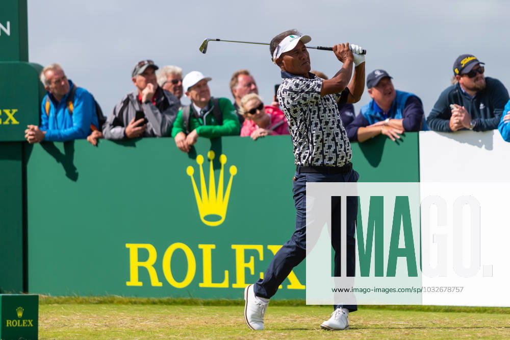 29th July 2023; Royal Porthcawl, Porthcawl, Bridgend, Wales: Senior Open Championship, Round 3; Thailand& x2019;s Thongchai JAIDEE in action. ActionPlus12537136 DanxMinto