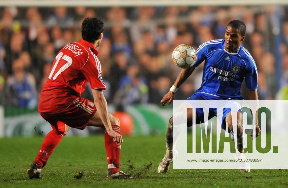 UEFA Champions League Soccer match, Semi Final, Chelsea vs Liverpool Chelsea s Florent Malouda during the UEFA Champions League Soccer match, Semi Final, Second Leg, Chelsea vs Liverpool at the Stamford Bridge in London, UK on April 30, 2008. Chelsea won 3-2. Chelsea reach his first Champions League final. Photo by Steeve McMay Cameleon ABACAPRESS.COM London -