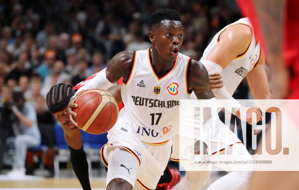 Dennis Schröder GER action upper body sport basketball DBB national team men international match season 2023 2024 09 08 2023 Germany GER vs Canada CAN