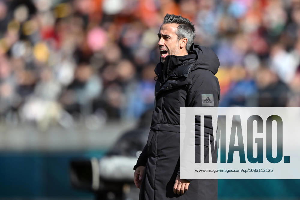 KAI SCHWOERER Head Coach Jorge Vilda of Spain reacts during the FIFA Women s World Cup Quarter Final match between Spain and the Netherlands at Wellington Regional Stadium on August 11, 2023 in Wellington, New Zealand. 110823-CPL-ESPvNED-007