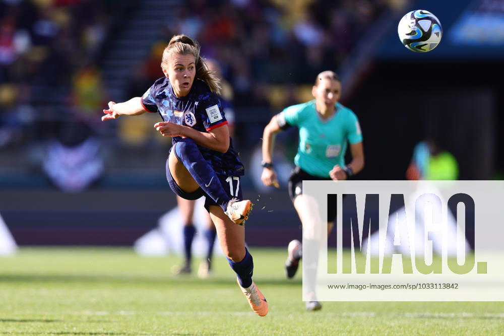 WWC23 QTR FINAL SPAIN NETHERLANDS, Victoria Pelova of the Netherlands during the FIFA Women s World Cup 2023 Quarter Final soccer match between Spain and the Netherlands in Wellington, New Zealand, Friday, August 11, 2023. ( NO ARCHIVING, , NO USE IN BOOKS WITHOUT CONSENT WELLINGTON NEW ZEALAND