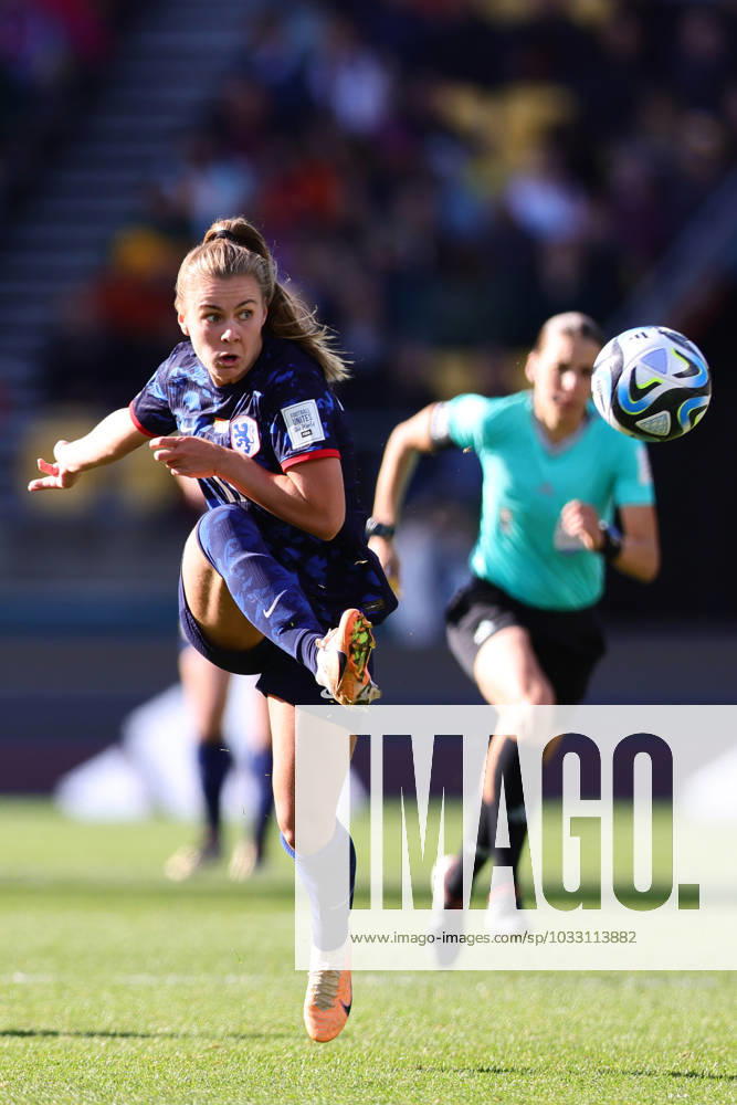 WWC23 QTR FINAL SPAIN NETHERLANDS, Victoria Pelova of the Netherlands during the FIFA Women s World Cup 2023 Quarter Final soccer match between Spain and the Netherlands in Wellington, New Zealand, Friday, August 11, 2023. ( NO ARCHIVING, , NO USE IN BOOKS WITHOUT CONSENT WELLINGTON NEW ZEALAND