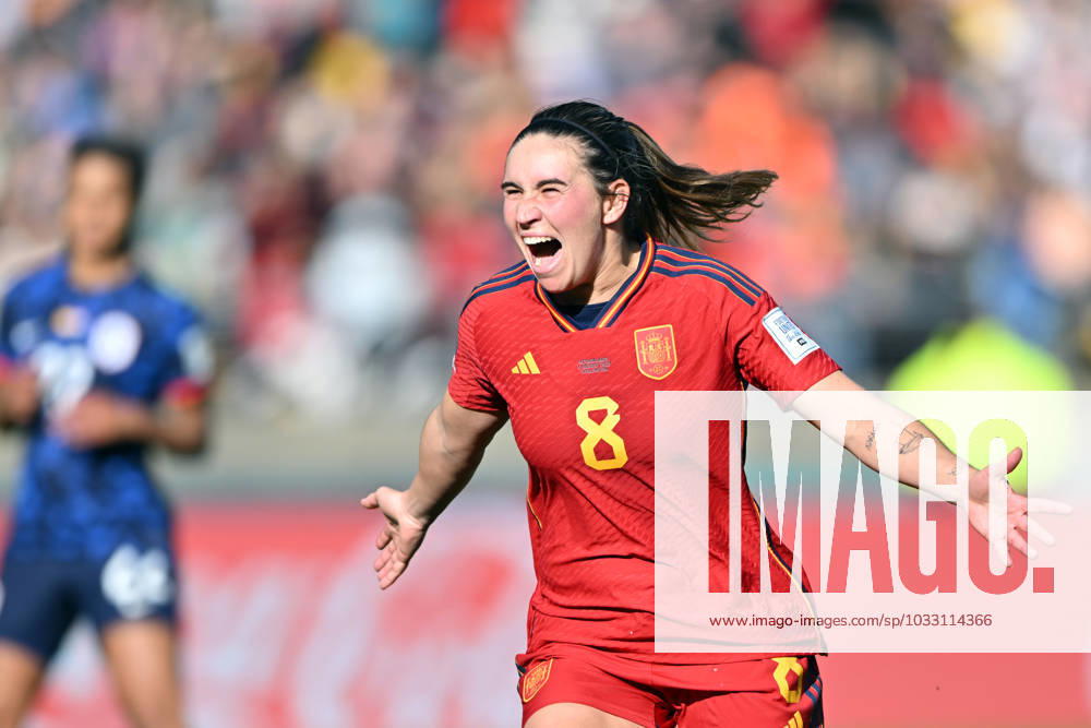 KAI SCHWOERER Mariona Caldentey of Spain celebrates scoring a goal during the FIFA Women s World Cup Quarter Final match between Spain and the Netherlands at Wellington Regional Stadium on August 11, 2023 in Wellington, New Zealand. 110823-CPL-ESPvNED-029