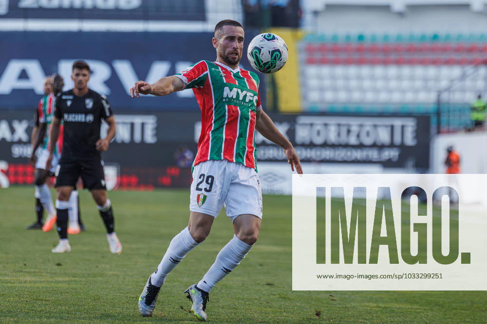 Kikas during Liga Portugal 23 24 game between CF Estrela Amadora and Vitoria SC at Estadio Jose Gomes, Amadora, Lisbon, Portugal. (Maciej Rogowski) Lisbon Estadio Jose Gomes Portugal