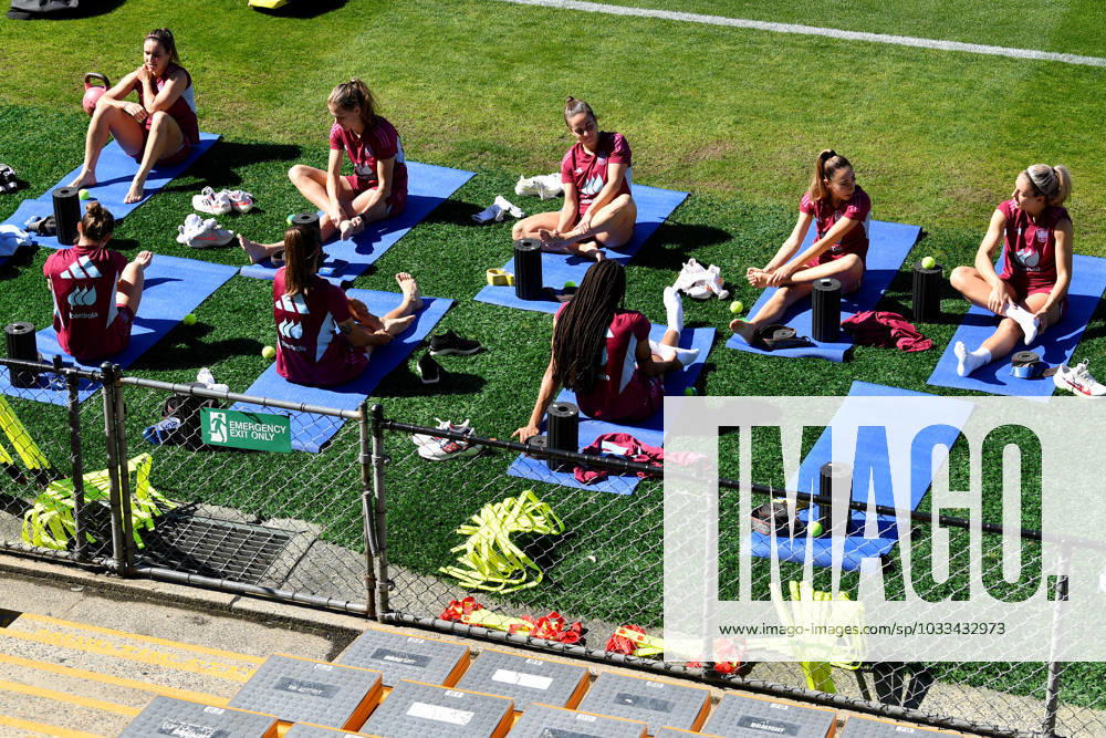 FIFA Fußball Frauen WM 2023, Nationalteam Spanien Training WWC23 SPAIN TRAINING, Members of the Spanish team are seen during a team training session at Leichhardt Oval, in Sydney, Thursday, August 17, 2023. ( NO ARCHIVING, , NO USE IN BOOKS WITHOUT CONSENT SYDNEY NSW AUSTRALIA