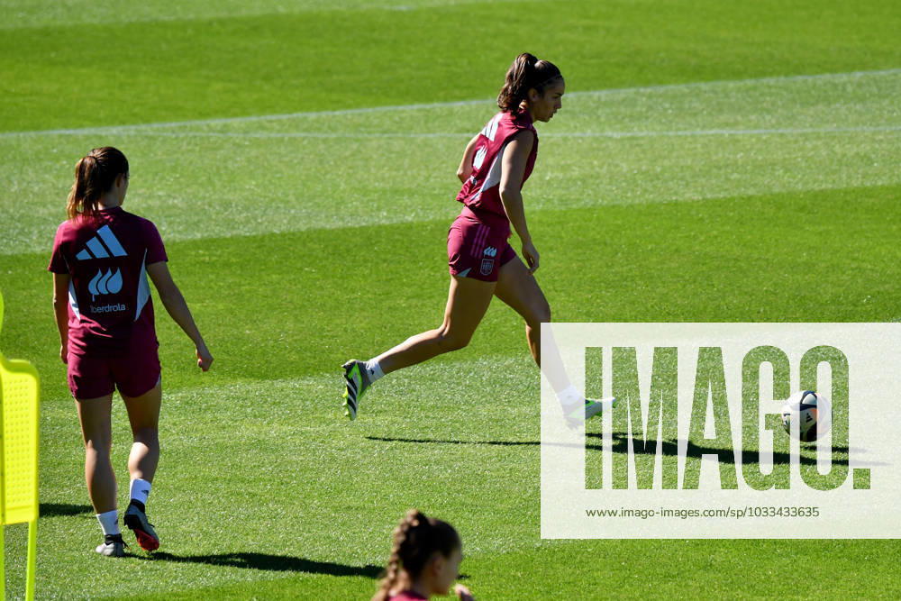 FIFA Fußball Frauen WM 2023, Nationalteam Spanien Training WWC23 SPAIN TRAINING, Members of the Spanish team are seen during a team training session at Leichhardt Oval, in Sydney, Thursday, August 17, 2023. ( NO ARCHIVING, , NO USE IN BOOKS WITHOUT CONSENT SYDNEY NSW AUSTRALIA