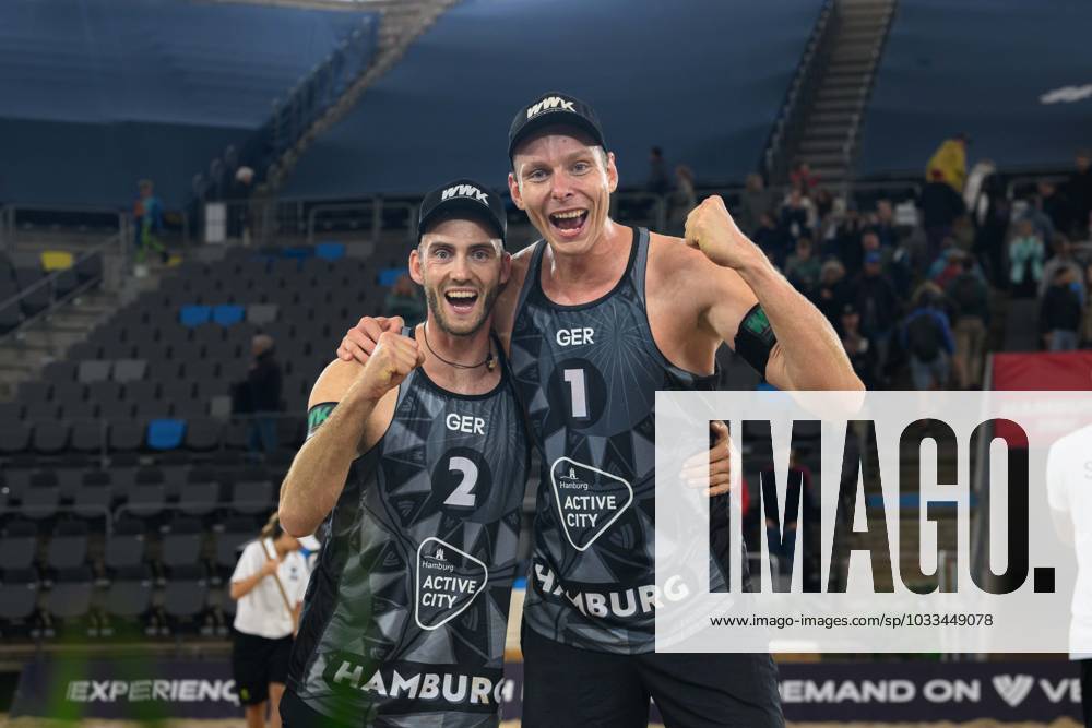 Beach Pro Tour Elite 16, Hamburg, 17 08 2023 Clemens Wickler GER , Nils Ehlers GER Beach Pro Tour Elite 16, Hamburg on 17 08 2023