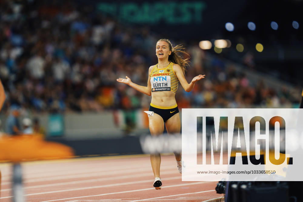 World Athletics Championships Budapest 23 Hungary, 23 08 2023 Olivia Gürth GER Germany during the 3000 Metres Steeplechase on Day 5 of the World Athletics Championships Budapest 23 at the National Athletics Centre in Budapest, Hungary on August 23, 2023