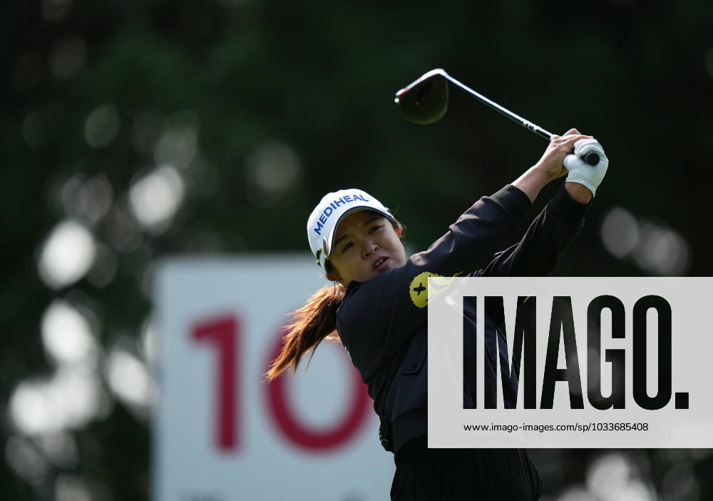 Sei Young Kim, of South Korea, hits her tee shot on the 10th hole during the first round at the LPGA, Golf Damen CPKC Canadian Women s Open golf tournament, in Vancouver, on Thursday, August 24, 2023. Kim Sei Young - ZUMAc35_ 20230824_zaf_c35_035