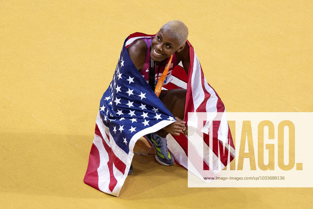KW34 2023 World Athletics Championships Budapest Shamier Little (USA), Womens 400 Metres Hurdles, SILVER winner, during the 2023 World Athletics Championships at National Athletics Centre, Budapest, Hungary on 24 August 2023.. Editorial use only ,
