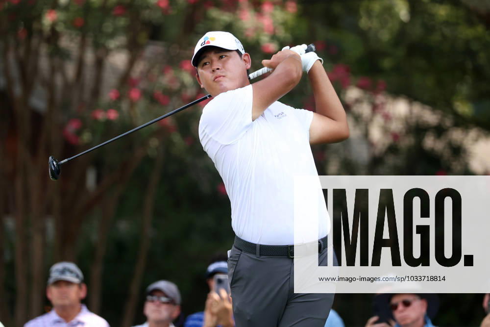 ATLANTA, GA - AUGUST 25: Si Woo Kim during the second round of the 2023 Tour Championship on August 25, 2023 at East Lake Golf Club in Atlanta, Georgia. (Photo by Michael Wade Icon Sportswire) GOLF: AUG 25 PGA, Golf Herren - TOUR Championship Icon23082509
