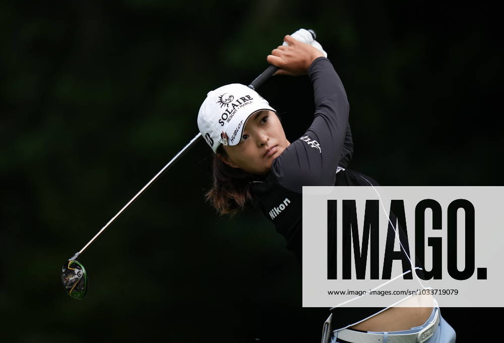 Jin Young Ko, of South Korea, hits her tee shot on the fourth hole during the second round at the LPGA, Golf Damen CPKC Canadian Women s Open golf tournament, in Vancouver, on Friday, August 25, 2023. Ko Jin Young - ZUMAc35_ 20230825_zaf_c35_062
