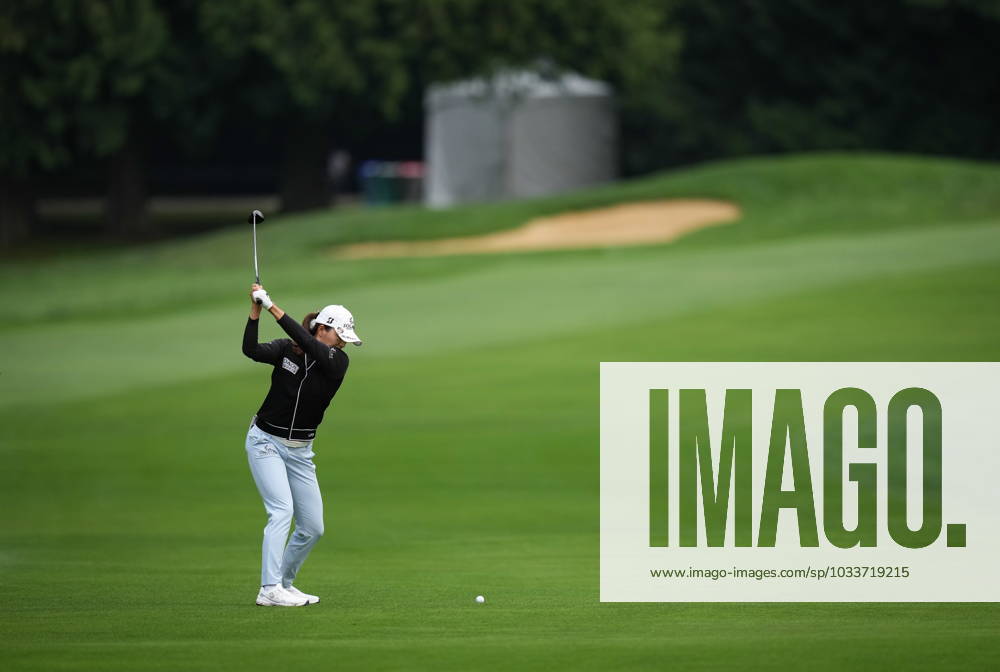 Jin Young Ko, of South Korea, hits her second shot on the first hole during the second round at the LPGA, Golf Damen CPKC Canadian Women s Open golf tournament, in Vancouver, on Friday, August 25, 2023. Ko Jin Young - ZUMAc35_ 20230825_zaf_c35_065