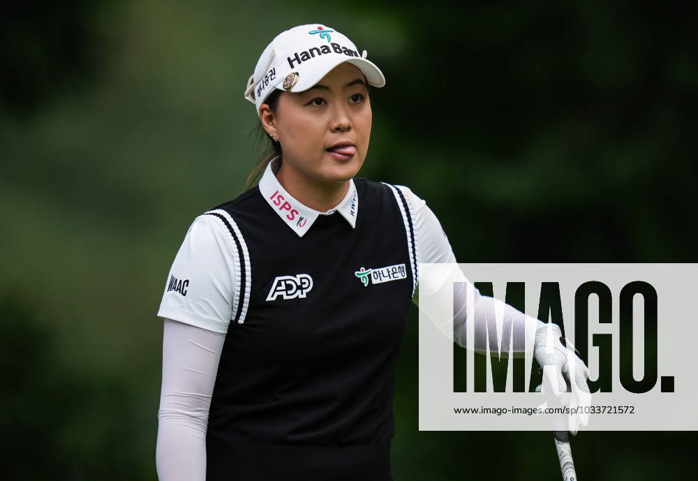 Minjee Lee, of Australia, prepares to hit her tee shot on the fourth hole during the second round at the LPGA, Golf Damen CPKC Canadian Women s Open golf tournament, in Vancouver, on Friday, August 25, 2023. Canada News - August 25, 2023 - ZUMAc35_ 20230825_zaf_c35_104