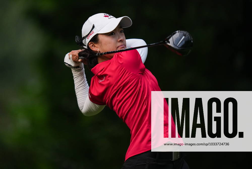 Amateur Yeji Kwon, of Port Coquitlam, B.C., watches her tee shot on the fourth hole during the second round at the LPGA, Golf Damen CPKC Canadian Women s Open golf tournament, in Vancouver, on Friday, August 25, 2023. Canada News - August 25, 2023 - ZUMAc35_ 20230825_zaf_c35_185