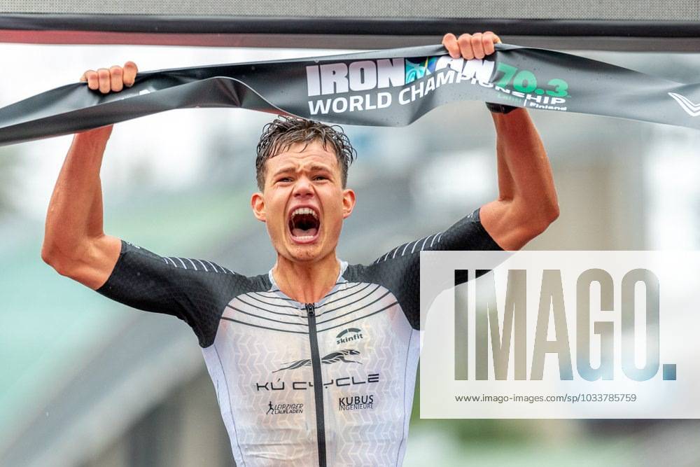 KW34 Rico Bogen of Germany wins the men s Ironman 70.3 World Championship, WM, Weltmeisterschaft on August 27, 2023 in Lahti, Finland. Lahti Finland LKFTVX20230827112624VKNX