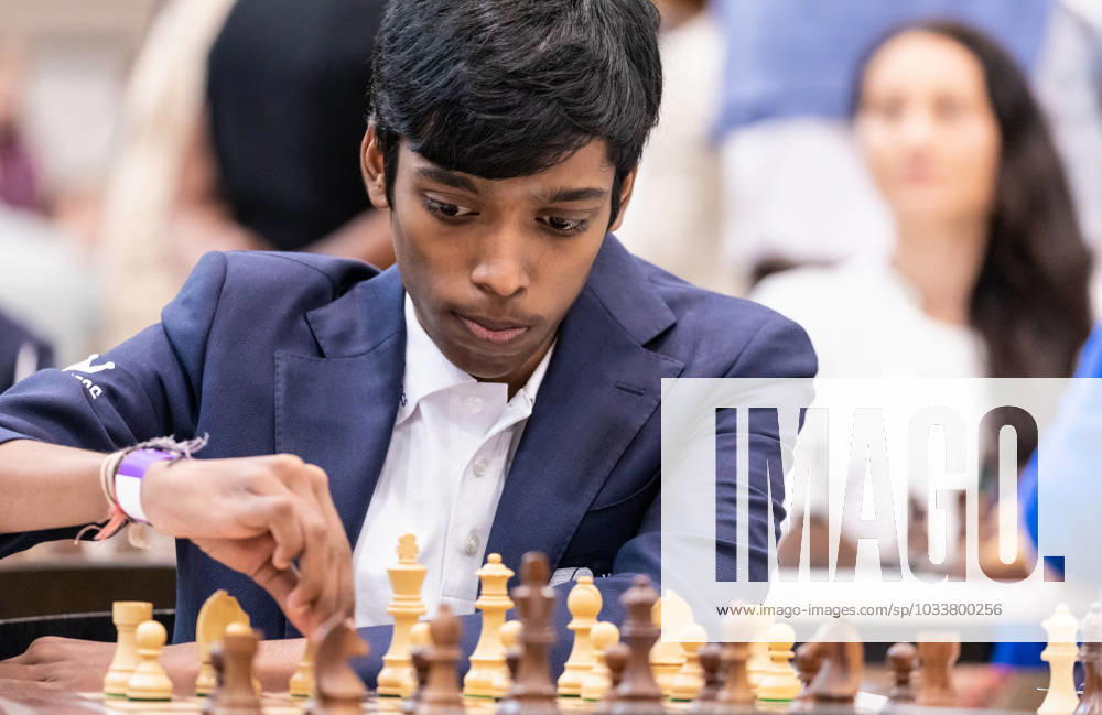 Blitz Chess Team World Championship Rheinterasse Düsseldorf Germany, 27 08 2023 Rameshbabu PRAGGNANANDHAA Team WR Chess at the FIDE Team World Championship in Blitz Chess in Düsseldorf on 27 August 2023