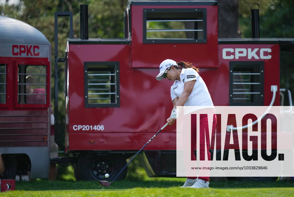 Sei Young Kim, of South Korea, hits her tee shot on the first hole during the final round at the LPGA, Golf Damen CPKC Canadian Women s Open golf tournament, in Vancouver, on Sunday, August 27, 2023. Kim Sei Young - ZUMAc35_ 20230827_zaf_c35_058