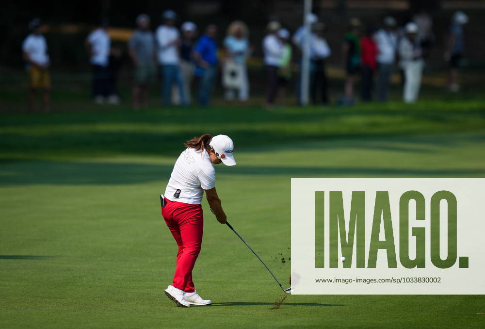 Sei Young Kim, of South Korea, hits her second shot on the first hole during the final round at the LPGA, Golf Damen CPKC Canadian Women s Open golf tournament, in Vancouver, on Sunday, August 27, 2023. Kim Sei Young - ZUMAc35_ 20230827_zaf_c35_063