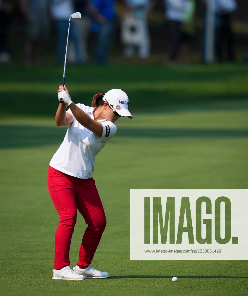 Sei Young Kim, of South Korea, hits her second shot on the first hole during the final round at the LPGA, Golf Damen CPKC Canadian Women s Open golf tournament, in Vancouver, on Sunday, August 27, 2023. Kim Sei Young - ZUMAc35_ 20230827_zaf_c35_078