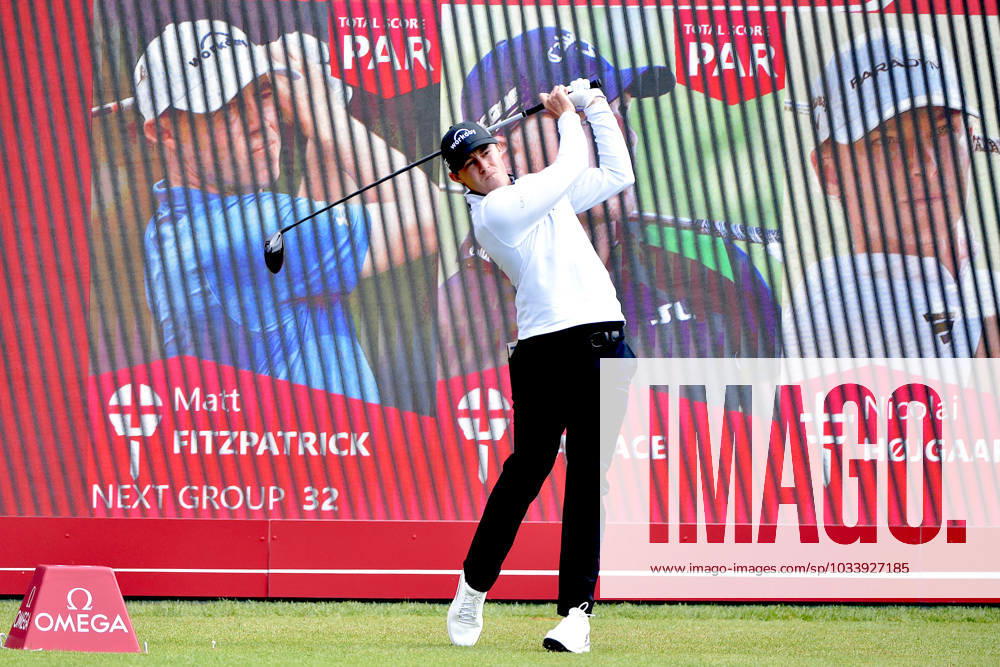 Golf, Omega European Masters in Crans-Montana Crans-Montana, 31.08.2023, Golf - Omega European Masters, Matt Fitzpatrick (ENG) Hole 1