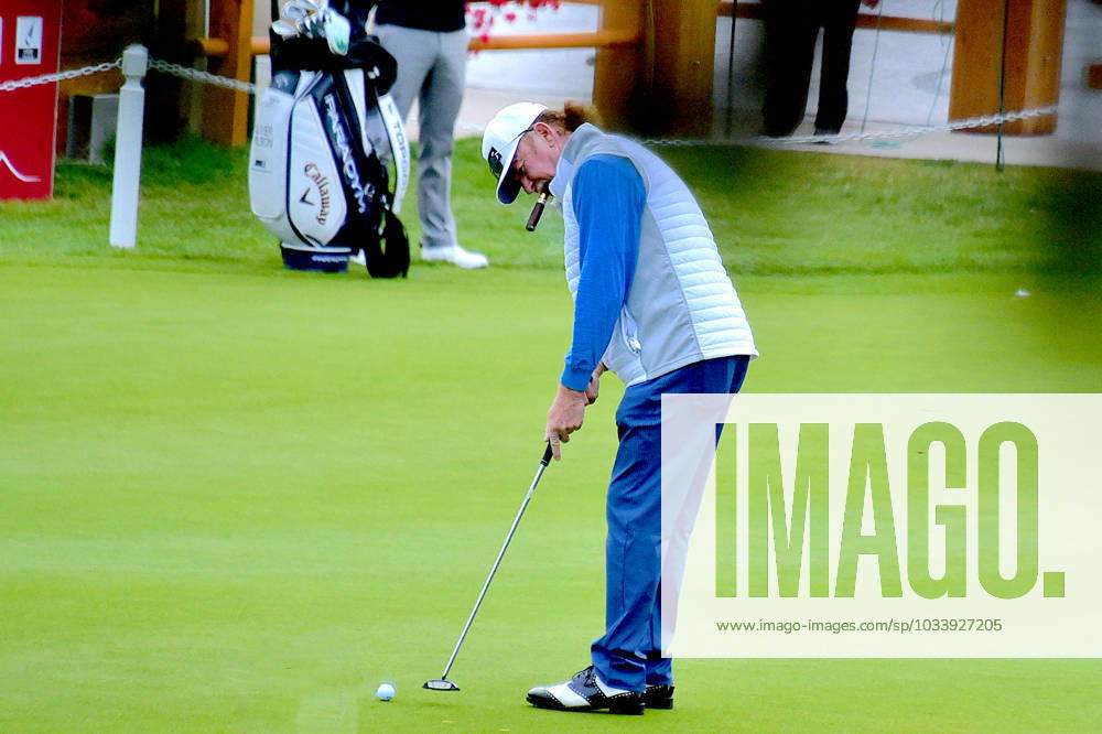 Golf, Omega European Masters in Crans-Montana Crans-Montana, 31.08.2023, Golf - Omega European Masters, Miguel Angel Jimenez (ESP) Practice