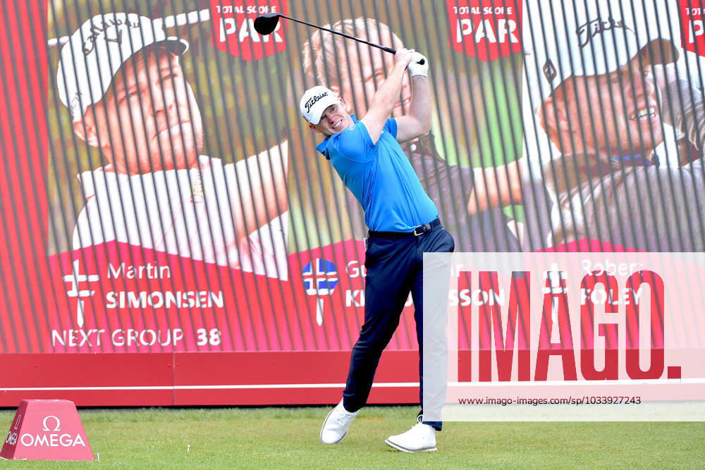 Golf, Omega European Masters in Crans-Montana Crans-Montana, 31.08.2023, Golf - Omega European Masters, Robert Foley (SUI) Hole 1