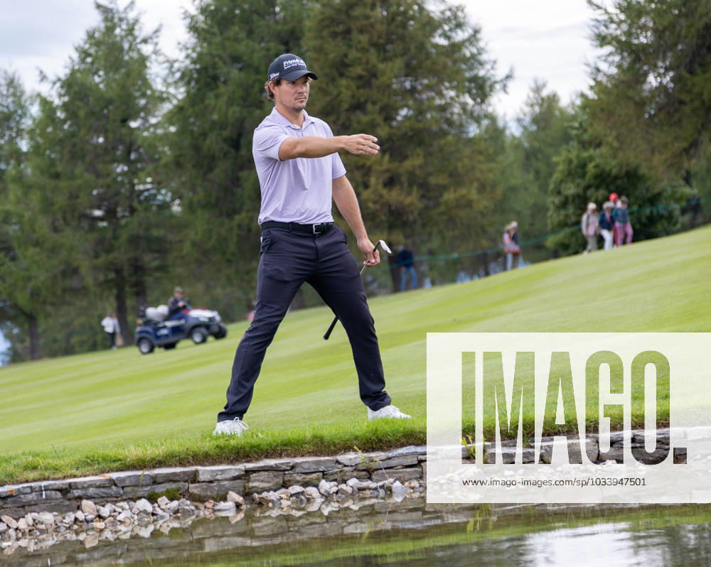 Golf OmegaMasters in Crans Montana at Golf Club Crans sur Sierre In this internationally renowned golf tournament, which will be held for the 76th time on the same course in 2023, players such as Spaniards Severiano Ballesteros, JosÃ Maria Olazabal and Jeromy Freiburghaus SUI , Golf OmegaMasters a DP World Tour Golf Event in Crans Montana, Golf Club Crans sur Sierre on 31 08 2023, KoebiSchenkel Crans Montana Golf Club Crans sur Sierre Switzerland