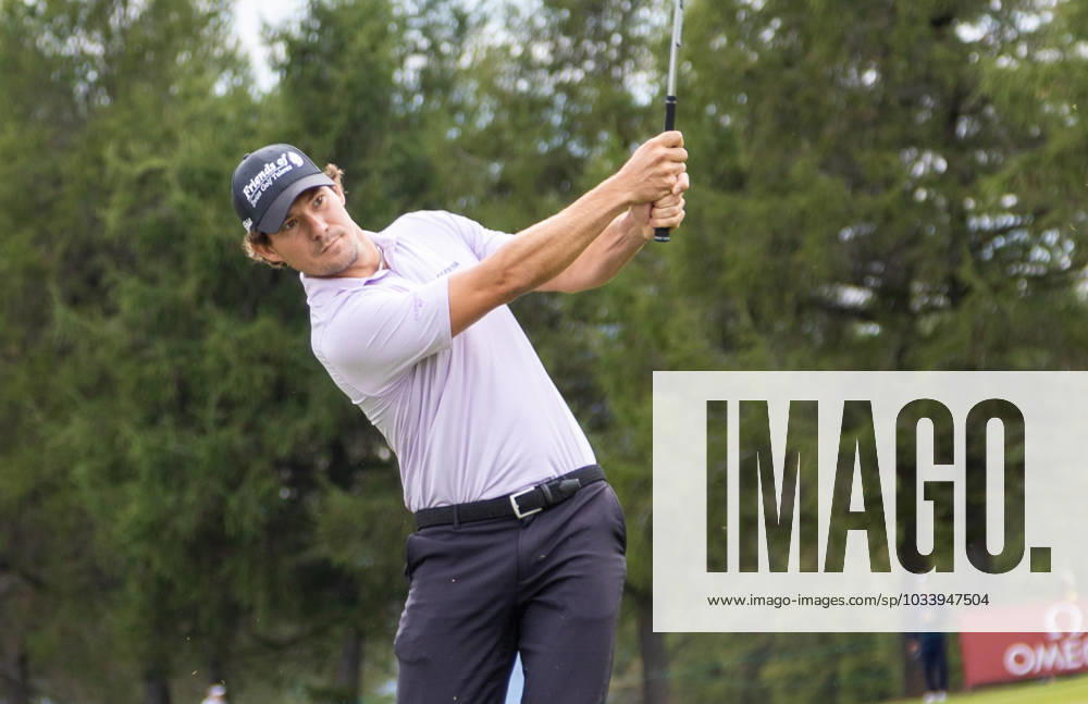 Golf OmegaMasters in Crans Montana at Golf Club Crans sur Sierre In this internationally renowned golf tournament, which will be held for the 76th time on the same course in 2023, players such as Spaniards Severiano Ballesteros, JosÃ Maria Olazabal and Jeromy Freiburghaus SUI , Golf OmegaMasters a DP World Tour Golf Event in Crans Montana, Golf Club Crans sur Sierre on 31 08 2023, KoebiSchenkel Crans Montana Golf Club Crans sur Sierre Switzerland