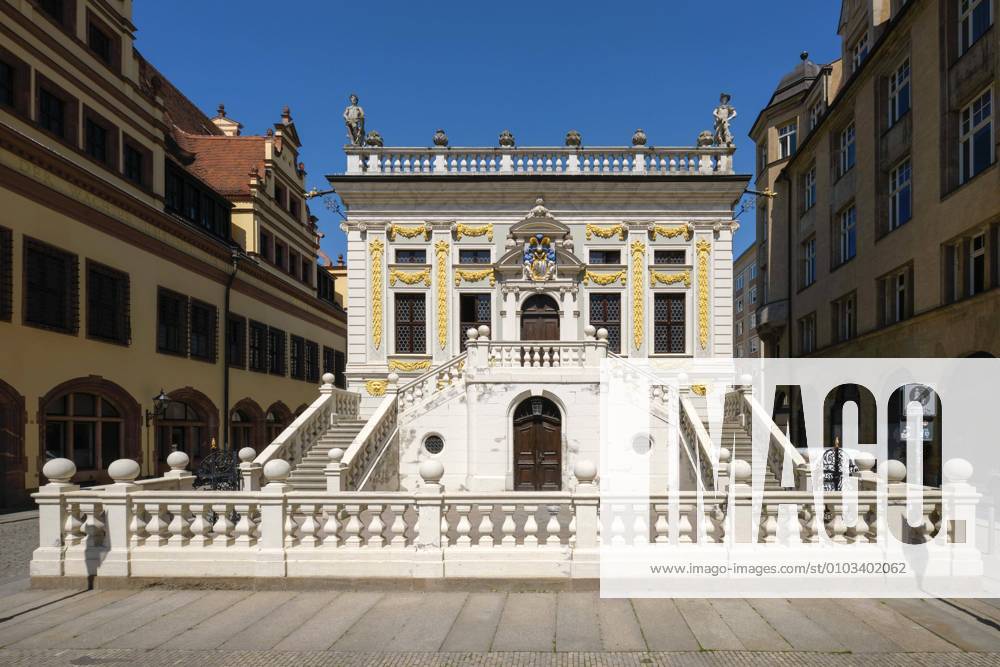 Old stock exchange at Naschmarkt, Leipzig, Saxony, Germany, Europe