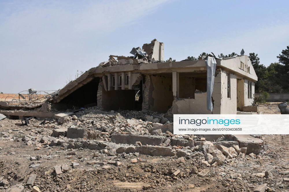 (200825) -- MAZAR-I-SHARIF, Aug. 25, 2020 -- Photo taken on Aug. 25, 2020 shows a damaged building at the site of a blast in Balkh province, Afghanistan. Six people, including an assailant, were killed and 32 people wounded after a Taliban militants suicide truck bomb blast took place outside a special forces camp in northern Afghanistan s Balkh province on Tuesday, an army source confirmed. (Photo by Xinhua) AFGHANISTAN-BALKH-TRUCK BOMB EXPLOSION KawaxBasharat