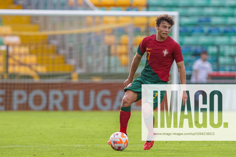 2025 U21, U 21 EURO Qualifying, EM, Europameisterschaft Portugal vs Andorra Pacos de Ferreira, Portugal, September, 8, 2023, 2025 U21 Euro Qualifying, Portugal vs Andorra at the Estadio Capital do Movel, Joao Neves, photography by @guelbergoes Pacos de Ferreira Portugal