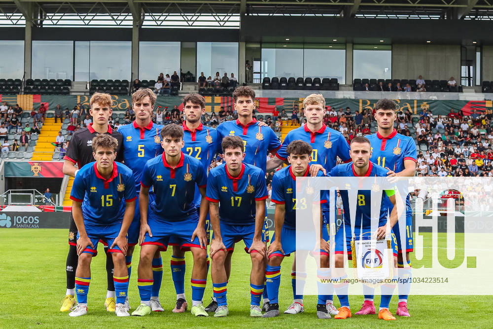 2025 U21, U 21 EURO Qualifying, EM, Europameisterschaft Portugal vs Andorra Pacos de Ferreira, Portugal, September, 8, 2023, 2025 U21 Euro Qualifying, Portugal vs Andorra at the Estadio Capital do Movel, Andorra U21 Team, photography by @guelbergoes Pacos de Ferreira Portugal